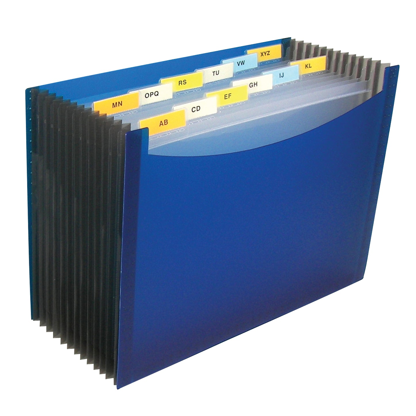 13-Pocket Expanding File, Blue (Set of 12 Files)
