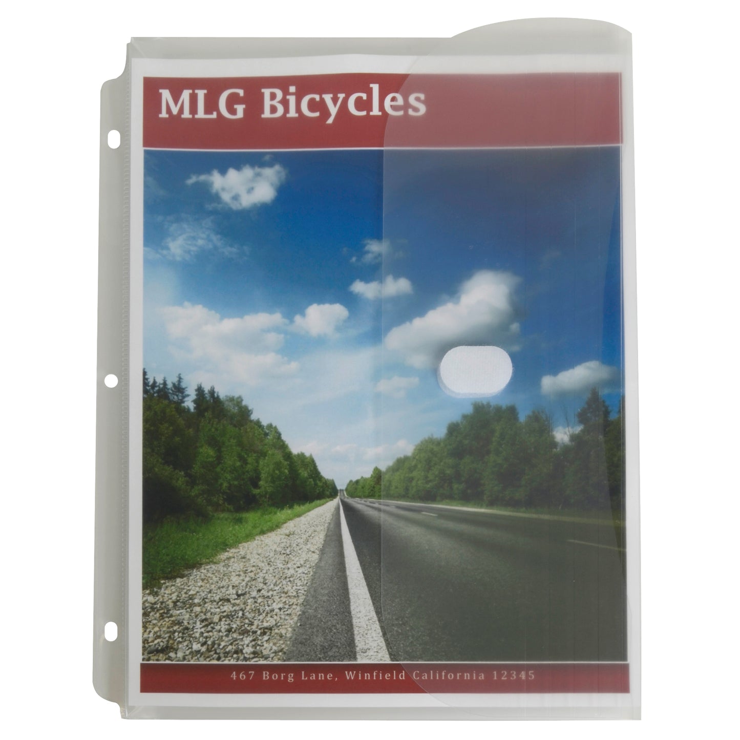 Binder Pocket, Side Loading, Clear, 5/PK (Set of 10 Packs)