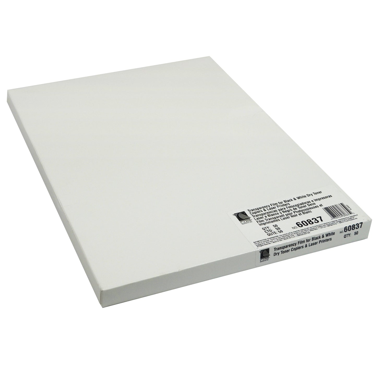 Laser Printer/Plain Paper Copier Film, 8 1/2 x 11, 50/BX, 60837