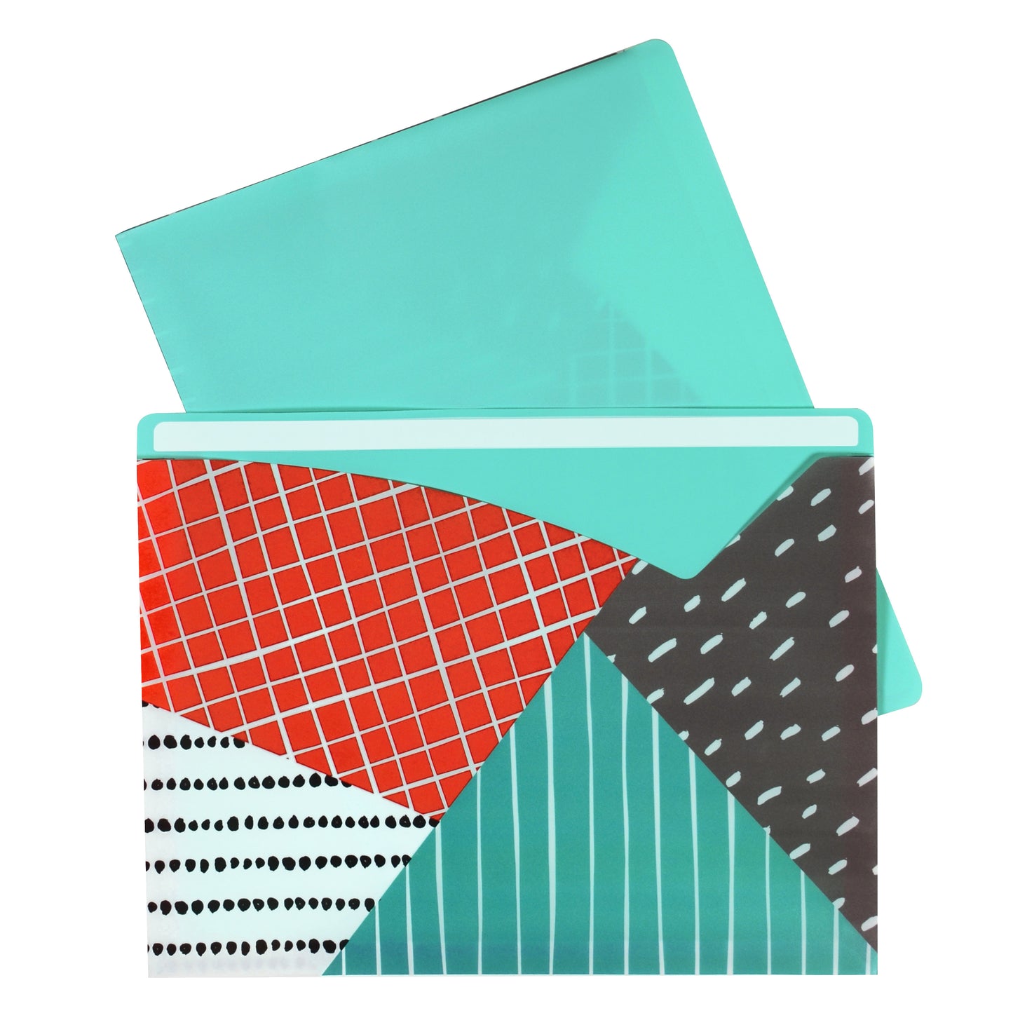 Playful Pops Write-On File Jackets, Assorted, 8 1/2 x 11, 6/PK, 63540