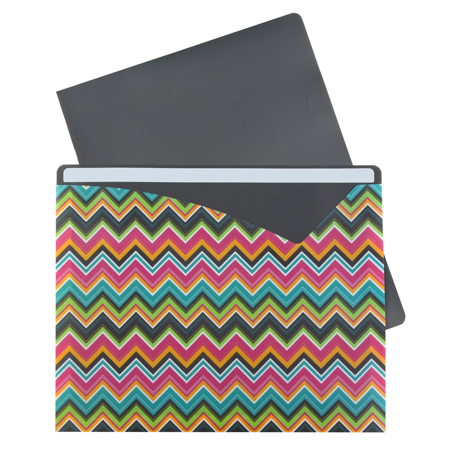 Bold Basics Write-On File Jackets, Assorted, 8 1/2 x 11, 6/PK, 63550