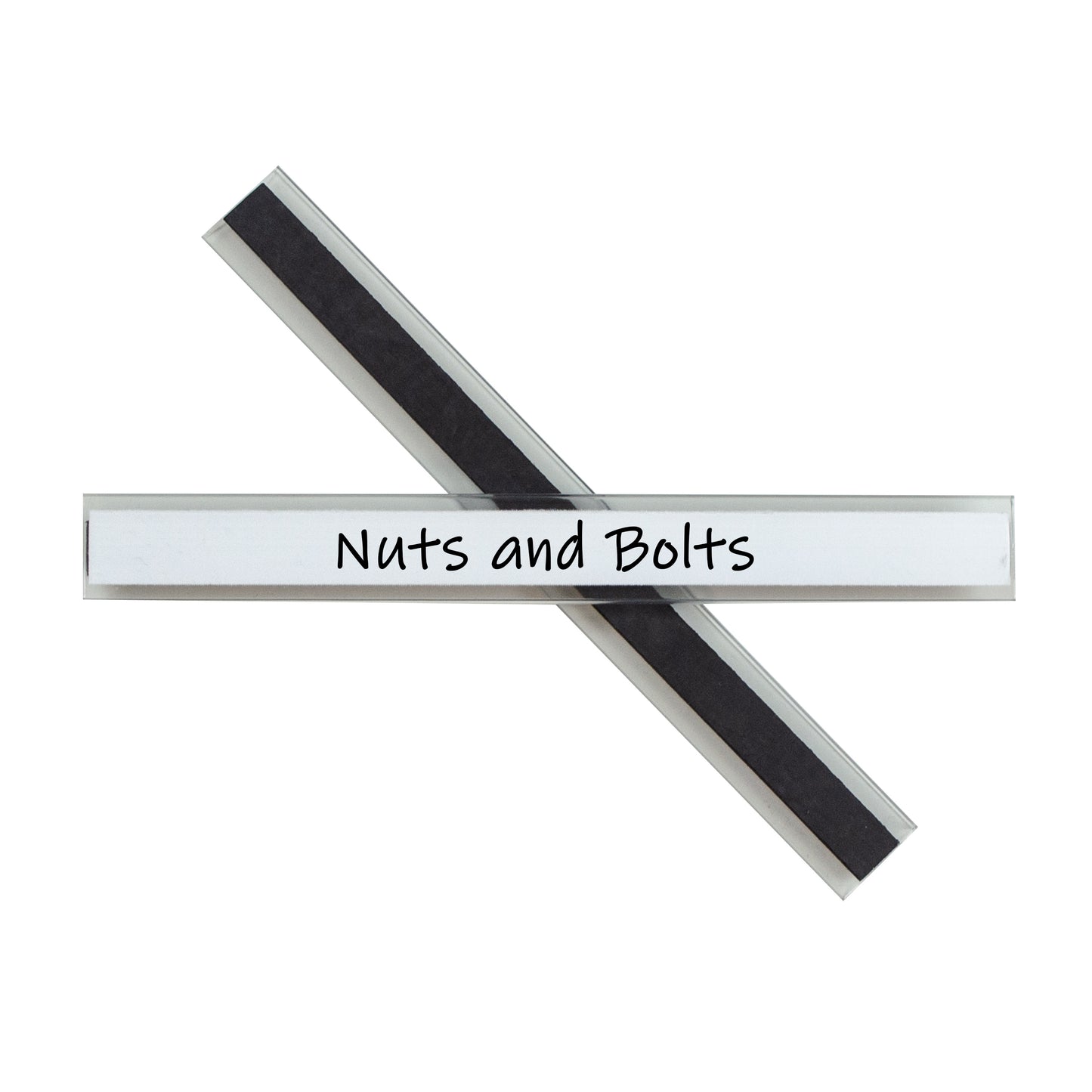 Clear Magnetic Label Holders, Side Load, 6 X 1/2, Clear, 10/PK