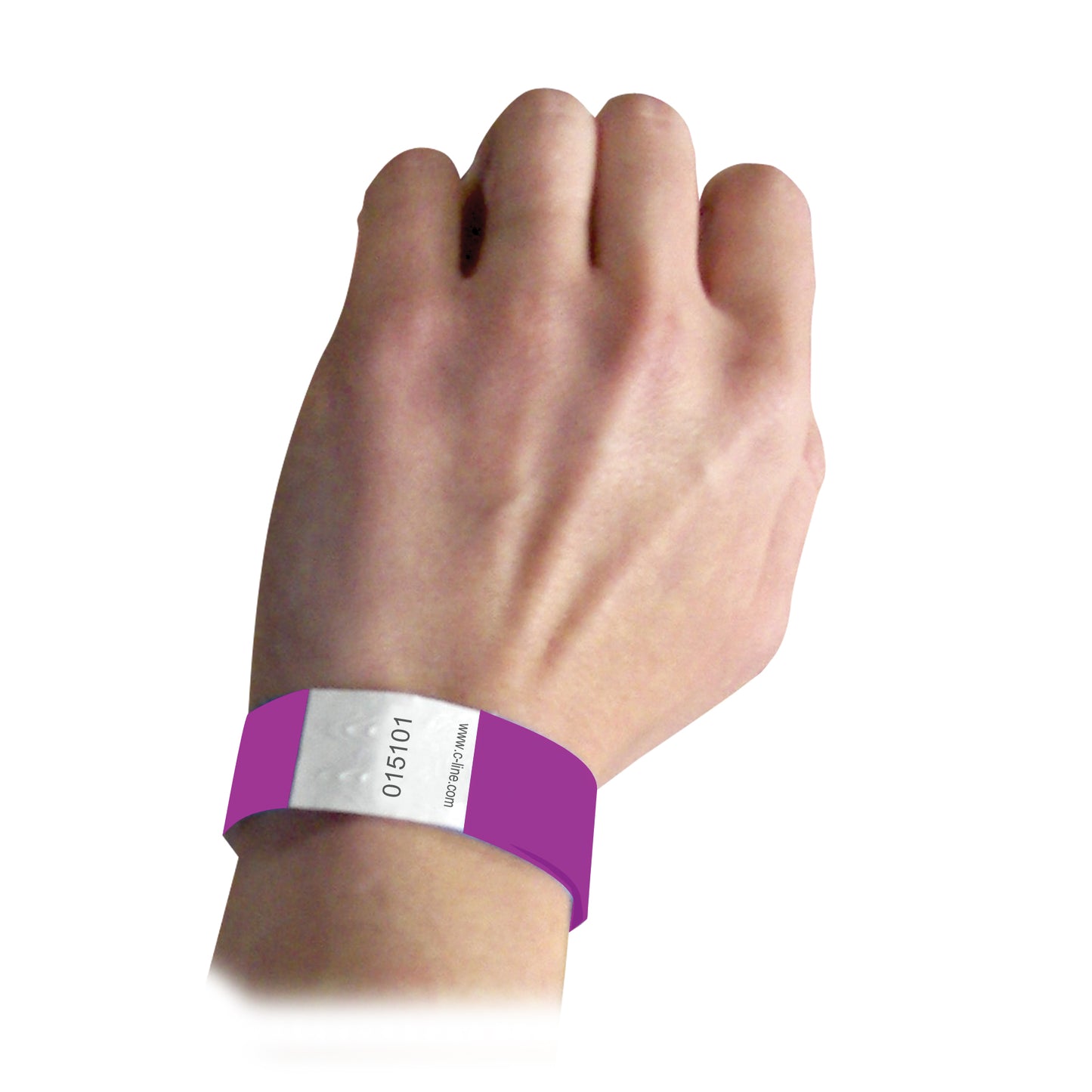 DuPont Tyvek Security Wristbands, Purple, 100/PK, 89109