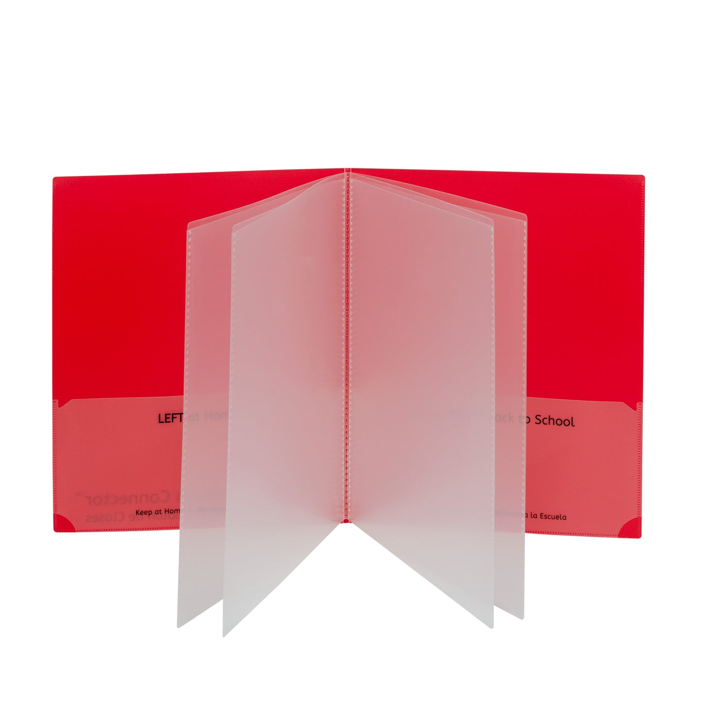 Classroom Connector™ Multi-Pocket School-to-Home Portfolio, Red, 15/+BX, 4 BX/CT