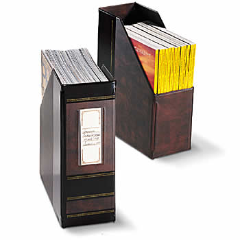 JUMBO DELUXE MAGAZINE FILE HOLDER - BROWN – Centurybusinesssolutions