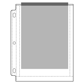 CENTURY POLY PHOTO PAGES, HOLDS 2 - 8INX 10IN(25/P