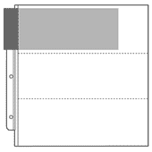 EZ2C® Poly Pro Page, Holds 6- 4" x 12" (10/pk)