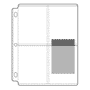 Century-Poly Page, Holds 8- 4¼" x 5¼" (25/pk)