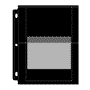 Black EZ2C® Gallery Page, Holds 4- 4" x 6" (25/pk)