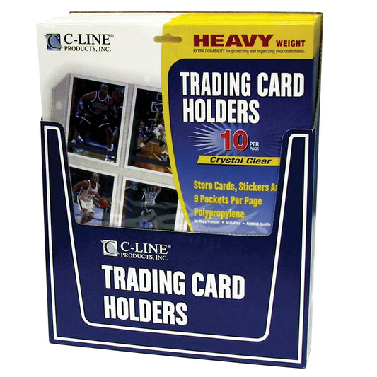 Collector's Edition Trading Card Holders, Top Load Poly., 11 1/4 x 9, 10/PK (Set of 24 PK)