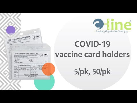 COVID-19 Vaccine Card Holder, 50/PK