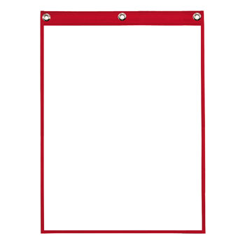 JOB JACKETS, POLY - 9IN X 12IN- RED (25/PK)