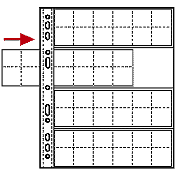 COIN COLLECTION PAGES, HOLDS UP TO 48 COINS (3/PK)