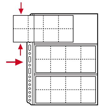 COIN COLLECTION PAGES, HOLDS UP TO 24 COINS (3/PK)