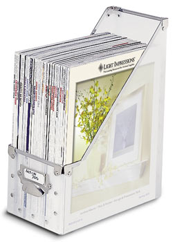 POLY MAGAZINE HOLDER - WHITE