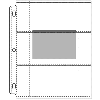 EZ2C? POLY STANDARD SIZE PHOTO PAGES, HOLDS 6 - 3-