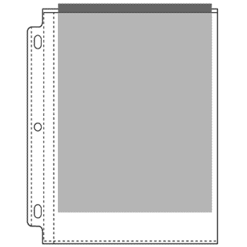 EZ2C? POLY PHOTO PAGES, STANDARD - HOLDS 2 - 8-1/2