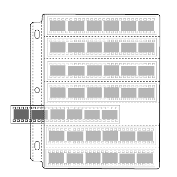 EZ2C? POLY PHOTO NEGATIVE PAGES - HOLDS 7 - 35MM (
