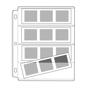 EZ2C? POLY PHOTO NEGATIVE PAGES - HOLDS 4- 120 & 6
